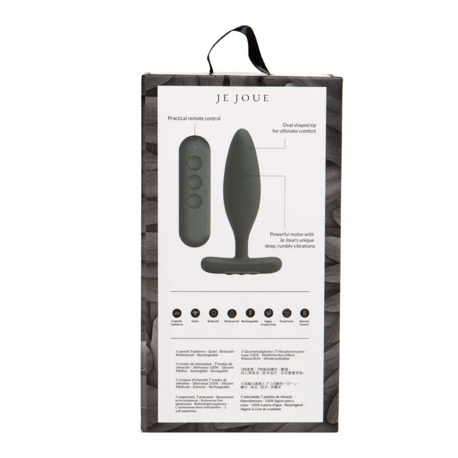 JE JOUE - VIBRATORE PLUG ANALE VESTA NERO